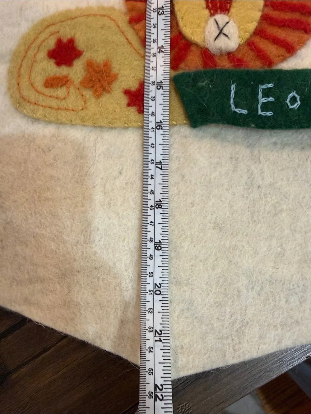 West Elm Leo Lion Felt Zodiac Banner.